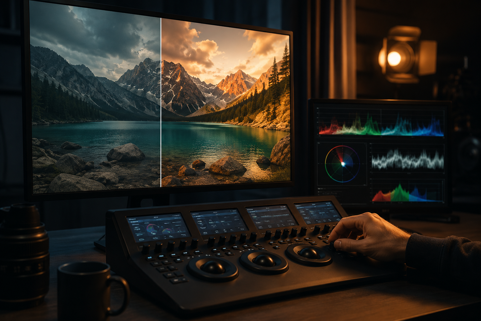 Color Grading Session DaVinci Resolve Panel